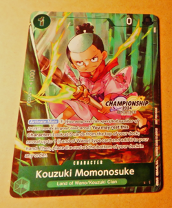 One Piece English Card Game Holo Championship Carte Kouzuki OP01-041 R 2024 - Image 1