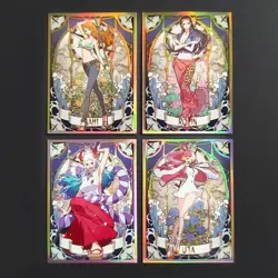 60pc One Piece Trading Card Yami Robin Yamato Opcg Card Sleeves 66x91mm Standard - Image 1
