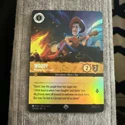 Disney Lorcana Wilds Unknown Woody Waiting for a Friend 205/204 Epic Foil - Image 1