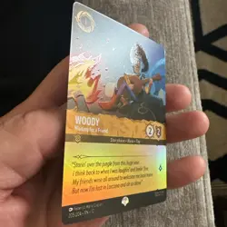 Disney Lorcana Wilds Unknown Woody Waiting for a Friend 205/204 Epic Foil - Image 3