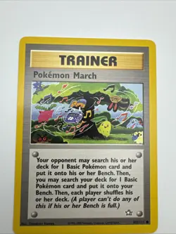 Pokemon TCG Neo Genesis Pokemon March Card 102/111 NM Condition - Image 1