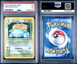 Venusaur Base Set 1999 Holo Rare PSA 5 #15/102 Pokemon TCG - Image 3