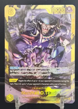 Marshall.D.Teach One Piece Card Game Character 10000 Power Cost 8 EN SEC - Image 1