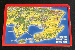 1996 Blastoise Town Map Carddass Blue Vintage Japanese Pokemon Card (MP) - Image 2