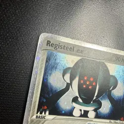 Pokemon Registeel ex Ultra Rare Holo 100/106 EX Emerald 2005 Pokemon TCG Card - Image 2
