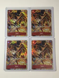 Sabo OP05-007 Illustration Box Vol. 5 Promo 4 Card Play Set Lot One Piece - Image 1