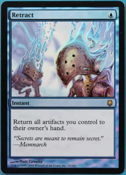 Retract FOIL Darksteel PLD Blue Rare MAGIC GATHERING CARD (ID# 516554) ABUGames - Image 1