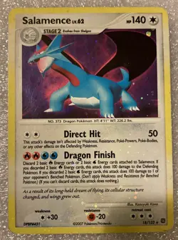 Pokemon Card - Salamence - Secret Wonders 18/132 Holo BLEED LP - Image 1