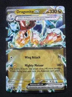 Dragonite ex Obsidian Flames 159/197 SV03 DR Holo English Pokemon Card - Image 1