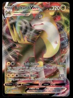 Pokemon Cards Boltund VMAX 104/264 Fusion Strike Holo VMAX Rare NM - Image 1