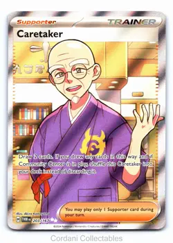 Caretaker 203/167 - Twilight Masquerade - Pokemon Card - Near Mint - Image 1