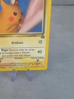 Pokemon Card Snap Pikachu 26 Black Star Promo NM WOTC Spanish - Image 4