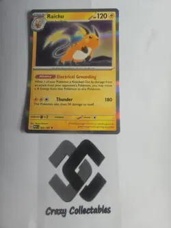 Pokemon Cards Raichu 026/165 Holo 151 Nr Mint Card - Image 1