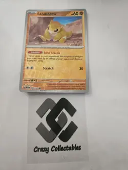 Pokemon Cards Sandshrew 027/165 Reverse Holo 151 Near Mint - Image 1