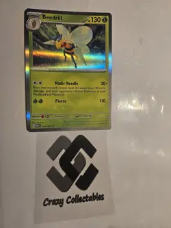 Pokemon Card Beedrill 015/165 151 S&V Holo Mint Condition - Image 1