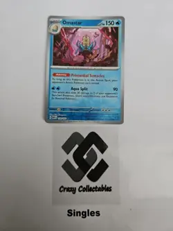 Pokemon Cards Omastar 139/165 Reverse Holo Pokemon 151 Nr Mint - Image 1
