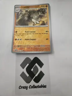 Pokemon Cards Graveler 075/165 Reverse Holo 151 Near Mint - Image 1