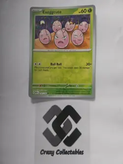 Pokemon Cards Exeggcute 102/165 Reverse Holo 151 Nr Mint Card - Image 1