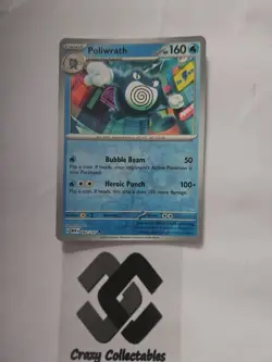 Pokemon Cards Poliwrath 062/165 Reverse Holo 151 Nr Mint Card - Image 1