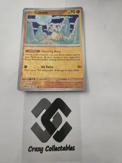 Pokemon Cards Cubone 104/165 Reverse Holo 151 Near Mint - Image 1