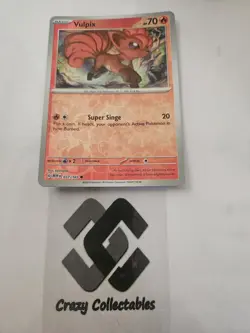 Pokemon Cards Vulpix 037/165 Reverse Holo 151 Near Mint - Image 1