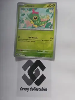 Pokemon Cards Caterpie 010/165 Reverse Holo 151 Nr Mint Card - Image 1