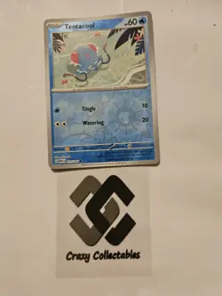Pokemon Cards Tentacool 072/165 Reverse Holo 151 Nr Mint Card - Image 1