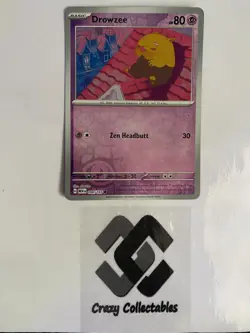 Pokemon Cards Drowzee 096/165 151 Reverse Holo Mint Card - Image 1