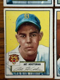 1952 Topps Baseball 4 Card Lot, Sam Zoldak, Ray Coleman, P,F,G - Image 4