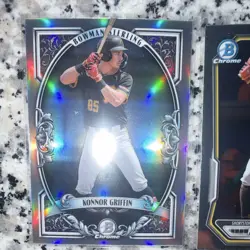 Topps Konnor Griffin Pirates 4-Card Lot 2025-26 Bowman Chrome/Sterling Select - Image 2