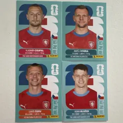 Panini FIFA World Cup 2026 Czech Republic 4-Card Lot CZE 5 Coufal Vydra - Image 1