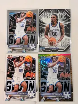 2025-26 Bowman Otega Oweh 4 Card Lot Kentucky OKC Thunder NO DUPES - Image 1
