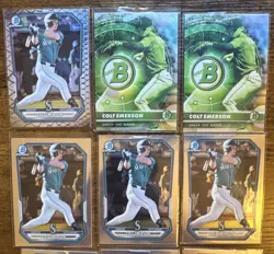 Colt Emerson Bowman Reptilian Chrome Mariners 17 Card Lot UR-4 BCP-108 2026 - Image 2