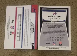 Topps 2024 Topps Chrome NFL Buffalo Bills Josh Allen 2-Card Lot #34 1975-4 - Image 2