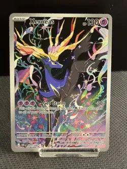 Pokemon TCG Xerneas Illustration Rare Full Art Holo 091/086 Chaos Rising NM - Image 1