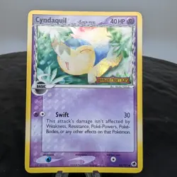 Pokemon Cyndaquil EX Dragon Frontiers Reverse Holo Stamped TCG Card 45/101 MP - Image 1