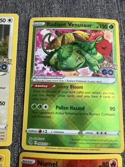 Lot Of 4 Pokemon Go Cards NM Holo - Snorlax/Pikachu/Radiant Venusaur/Numel - Image 4
