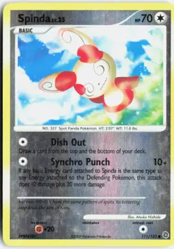 Spinda Common Reverse Holo Secret Wonders 111/132 MP-LP - Image 1