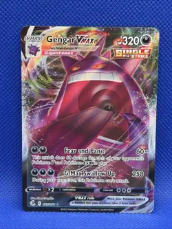 Pokemon Gengar VMAX 157/264 Holo Fusion Strike 320 HP 250 Attack NM!! - Image 1