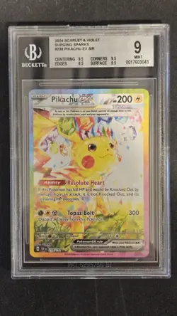 Pokemon Pikachu Surging Sparks SIR (238/191) BGS 9 - Image 1