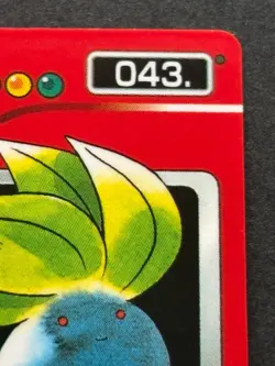 Oddish NO.043 Pokemon Zukan Pokedex mini card Pokemon Anime Japanese Nintendo - Image 3