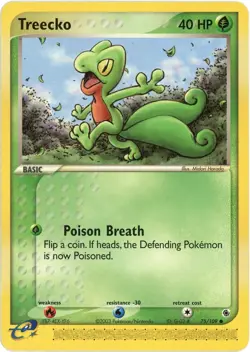 Treecko - 75 - Ruby and Sapphire (RS) 2003 - Pokemon - English - Image 1