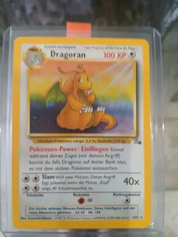 Pokemon TCG German Fossil (Dragonite) Dragoran 4/62 Unlimited Holo Rare - Image 1