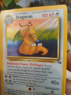 Pokemon TCG German Fossil (Dragonite) Dragoran 4/62 Unlimited Holo Rare - Image 2