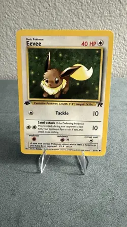 Pokemon TCG Eevee 55/82 1st Edition Team Rocket Set 2000 - Image 1
