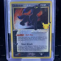 Pokemon TCG Umbreon Gold Star 17/17 Celebrations Classic Collection - Image 1
