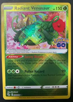 Radiant Venusaur 004/078 Pokemon GO Holo - Image 1