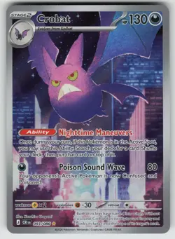 Crobat 093/086 Holo Illustration Rare Chaos Rising Pokemon Holo Near Mint - Image 1