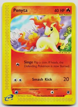 Ponyta 126/165 Expedition Base Set Pokemon NM - Image 1