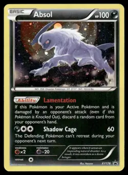 HD SWIRL Pokemon TCG XY Promos #XY178 Absol Cosmos Holo Fart Swirl MP - Image 2
